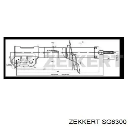 SG6300 Zekkert amortiguador delantero izquierdo