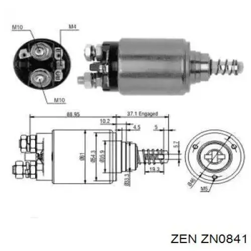 2801113060000 Daihatsu bendix, motor de arranque