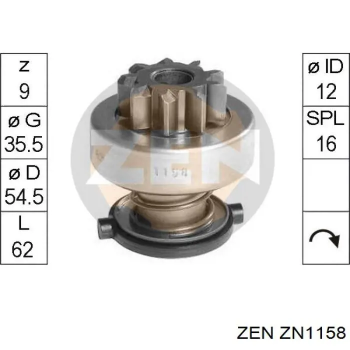 ZN1158 ZEN bendix