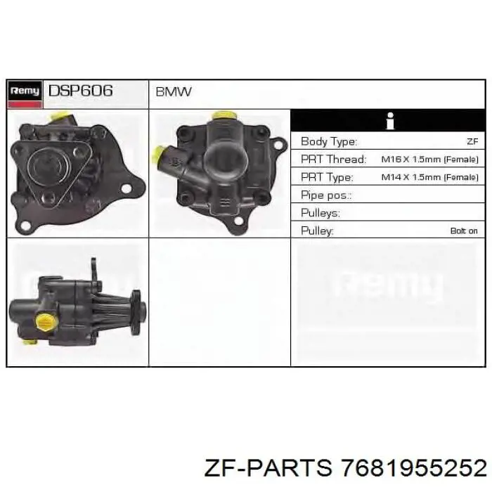 Bomba hidráulica de dirección BMW 5 E28