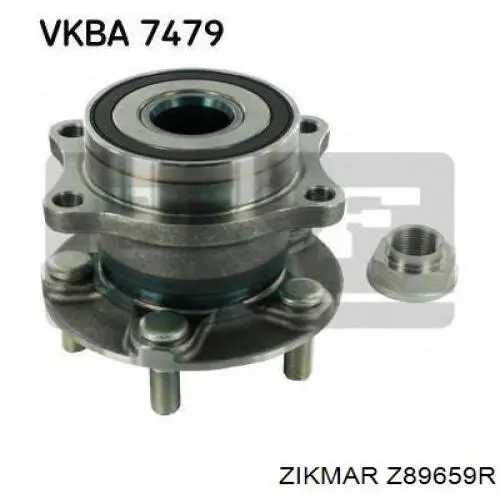 Z89659R Zikmar cubo de rueda trasero