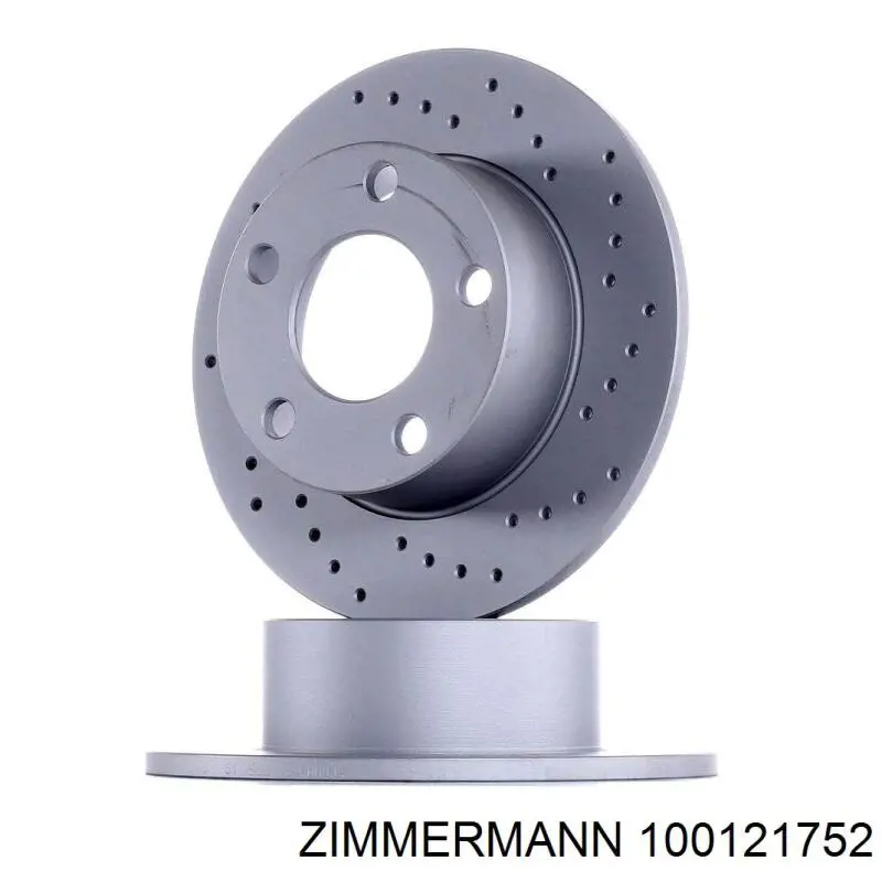100121752 Zimmermann disco de freno trasero