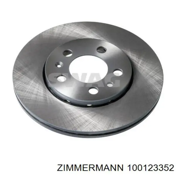 Disco de freno delantero Zimmermann 100123352