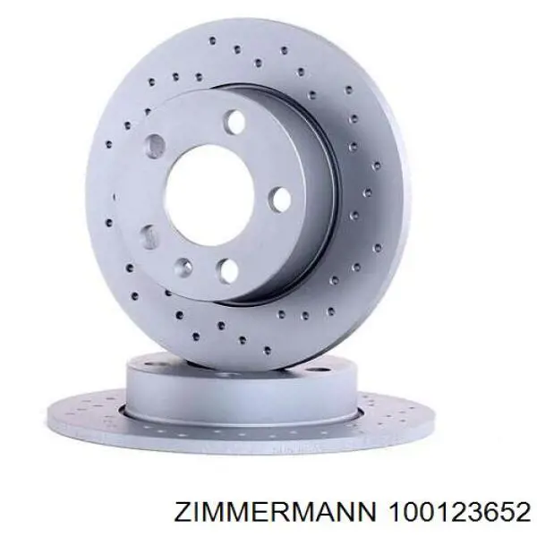 100123652 Zimmermann disco de freno trasero