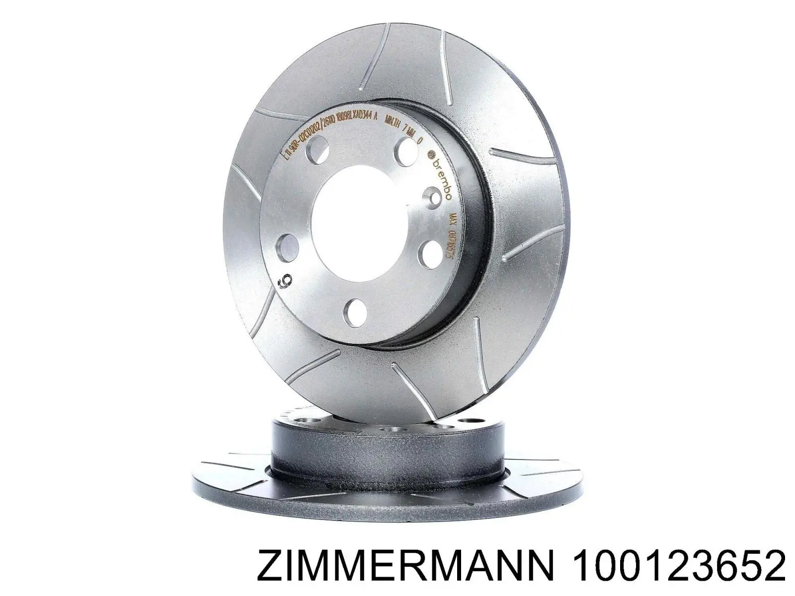 Disco de freno trasero 100123652 Zimmermann