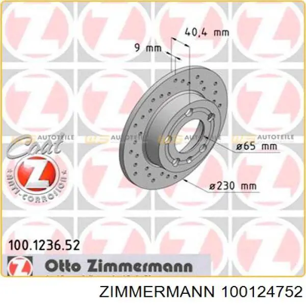 Freno de disco delantero Mercedes E C124