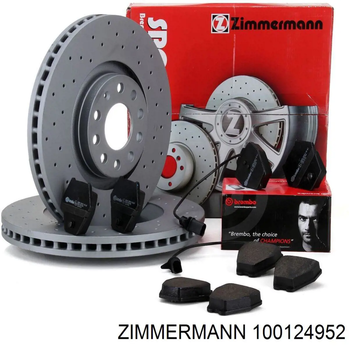 100124952 Zimmermann disco de freno delantero