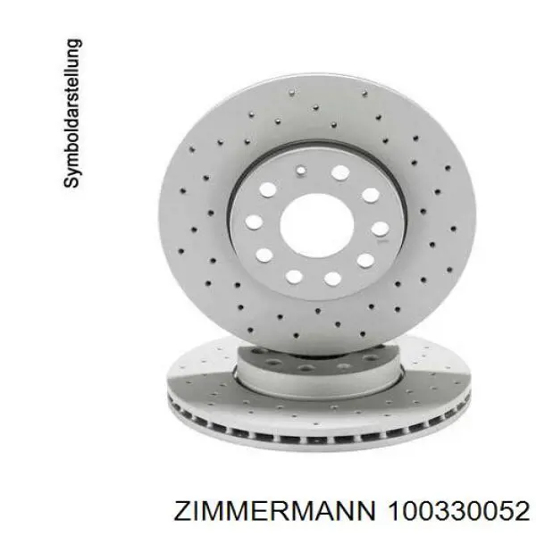 100330052 Zimmermann disco de freno delantero