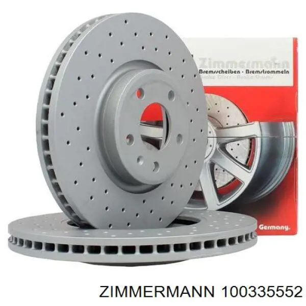 100.3355.52 Zimmermann disco de freno delantero