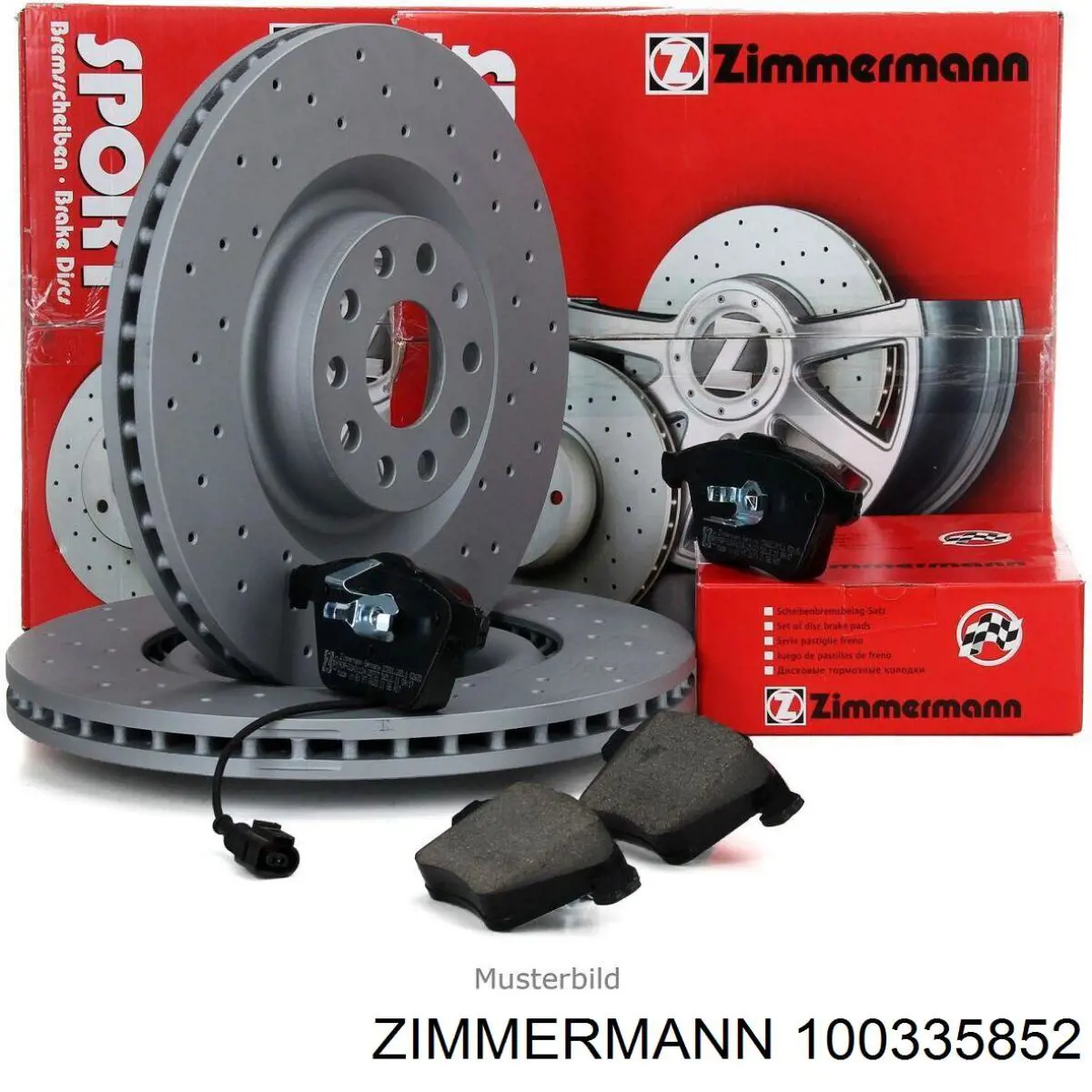 100335852 Zimmermann disco de freno trasero