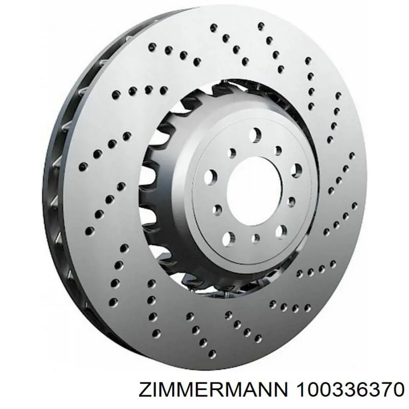 Disco de freno delantero Zimmermann 100336370