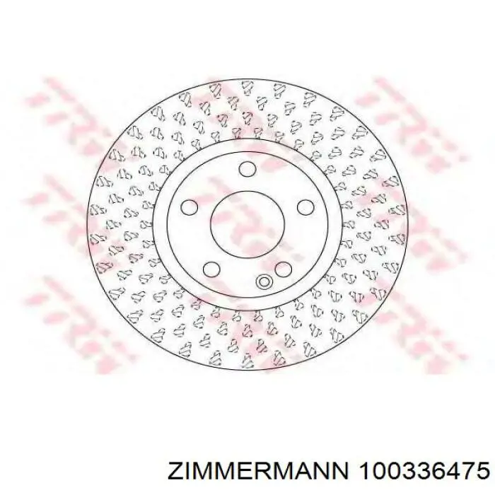 Disco de freno 100336475 Zimmermann