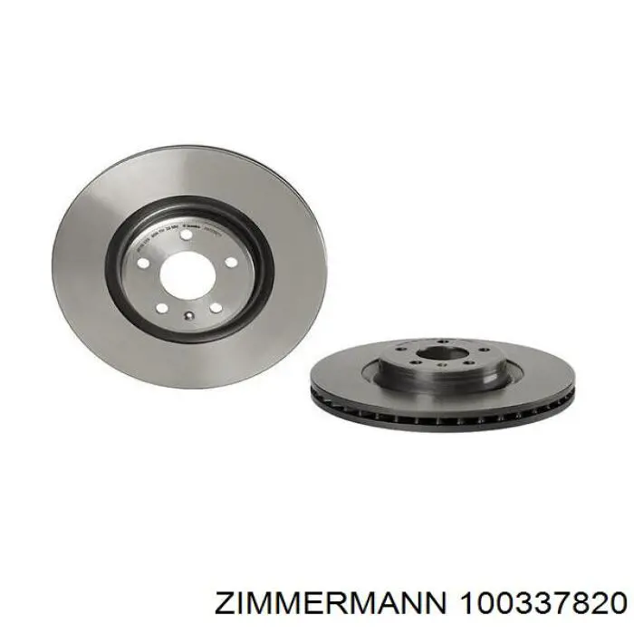 100337820 Zimmermann disco de freno delantero