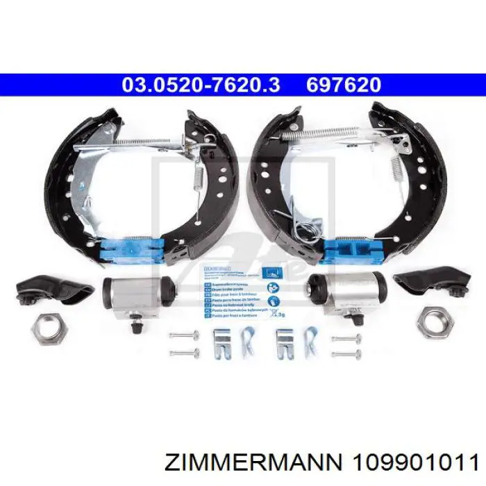 Comprar 109901011 Zimmermann Zapatas de freno