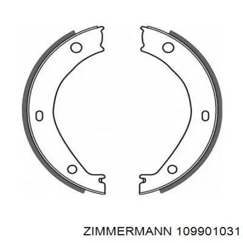 Juego de zapatas de frenos, freno de estacionamiento BMW 5 E28