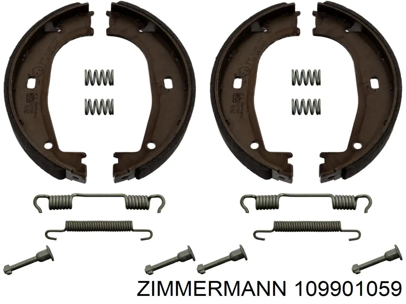 10990.105.9 Zimmermann juego de zapatas de frenos, freno de estacionamiento
