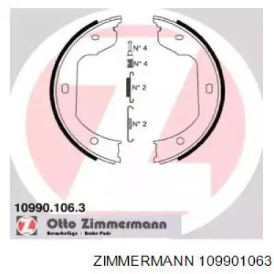 Juego de zapatas de frenos, freno de estacionamiento BMW 5 E39