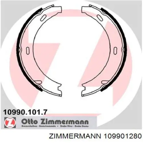 10990.128.0 Zimmermann juego de zapatas de frenos, freno de estacionamiento