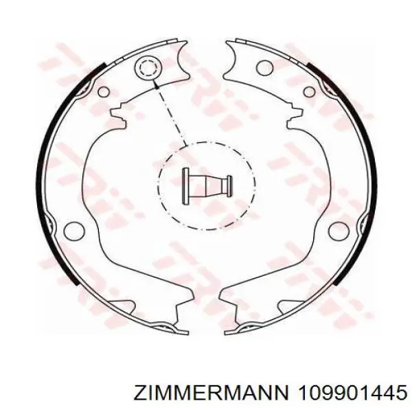 10990.144.5 Zimmermann juego de zapatas de frenos, freno de estacionamiento