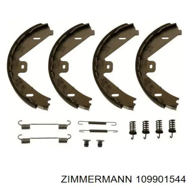 10990.154.4 Zimmermann juego de zapatas de frenos, freno de estacionamiento