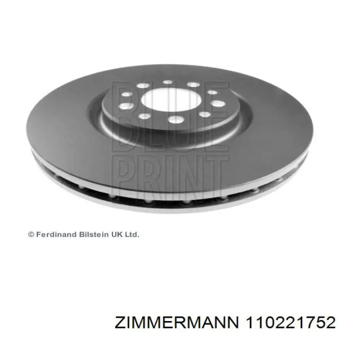 110221752 Zimmermann disco de freno delantero