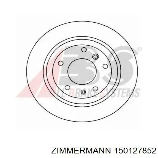 Disco de freno trasero 150127852 Zimmermann