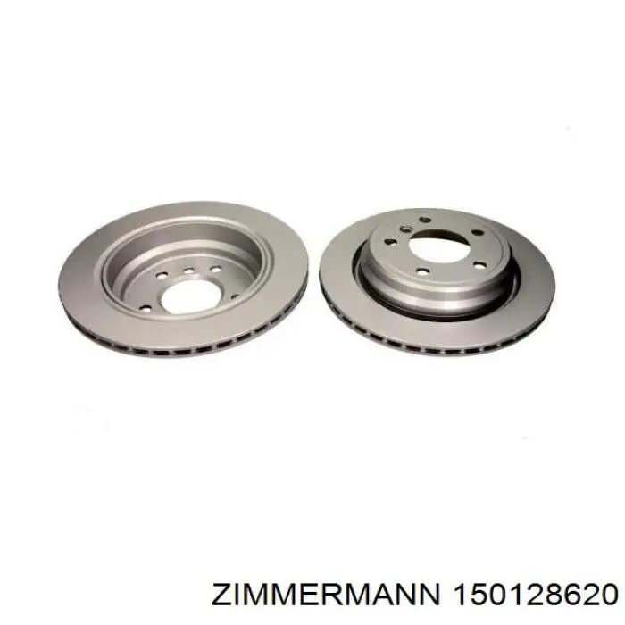 Disco de freno trasero 150128620 Zimmermann