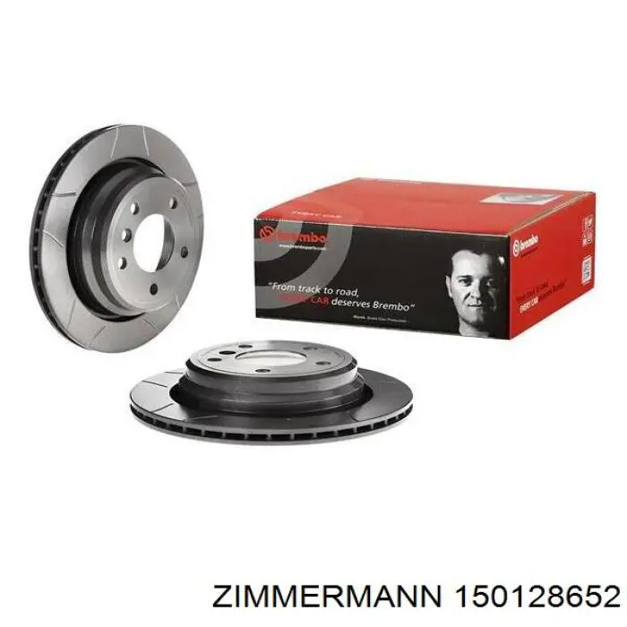 Disco de freno trasero 150128652 Zimmermann