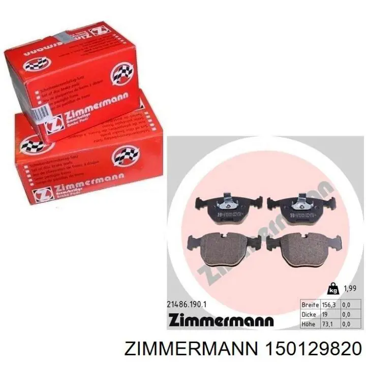 Frenos delanteros Zimmermann 150129820 precio, desde 69,03 EUR