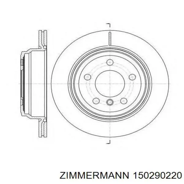 Comprar 150290220 Zimmermann Disco de freno trasero