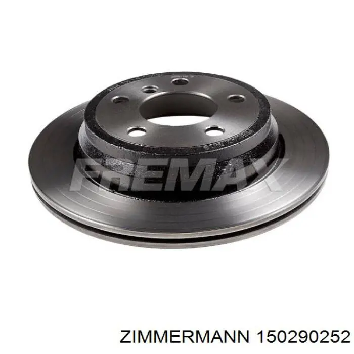 Disco de freno trasero 150290252 Zimmermann