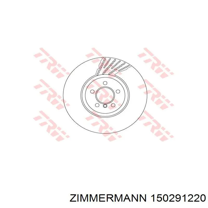 150291220 Zimmermann disco de freno delantero