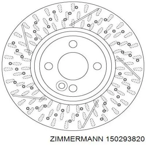 Disco de freno delantero Zimmermann 150293820