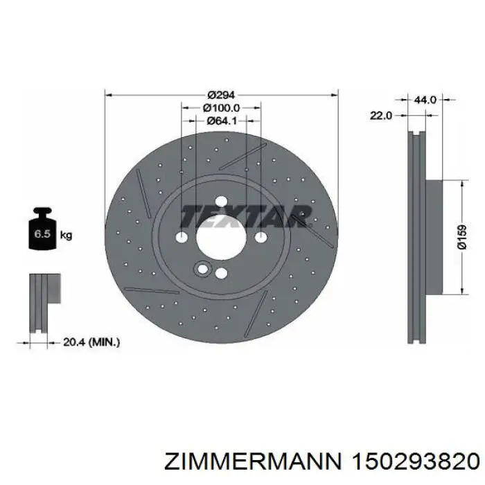 Comprar 150293820 Zimmermann Freno de disco delantero