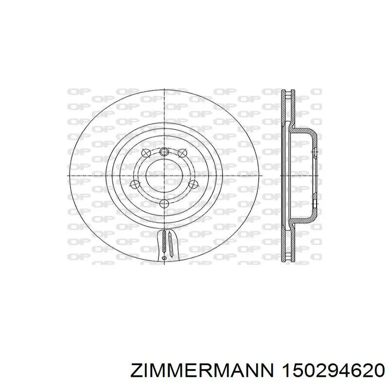 Comprar 150294620 Zimmermann Disco de freno trasero