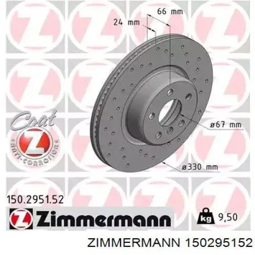 Comprar 150295152 Zimmermann Freno de disco delantero