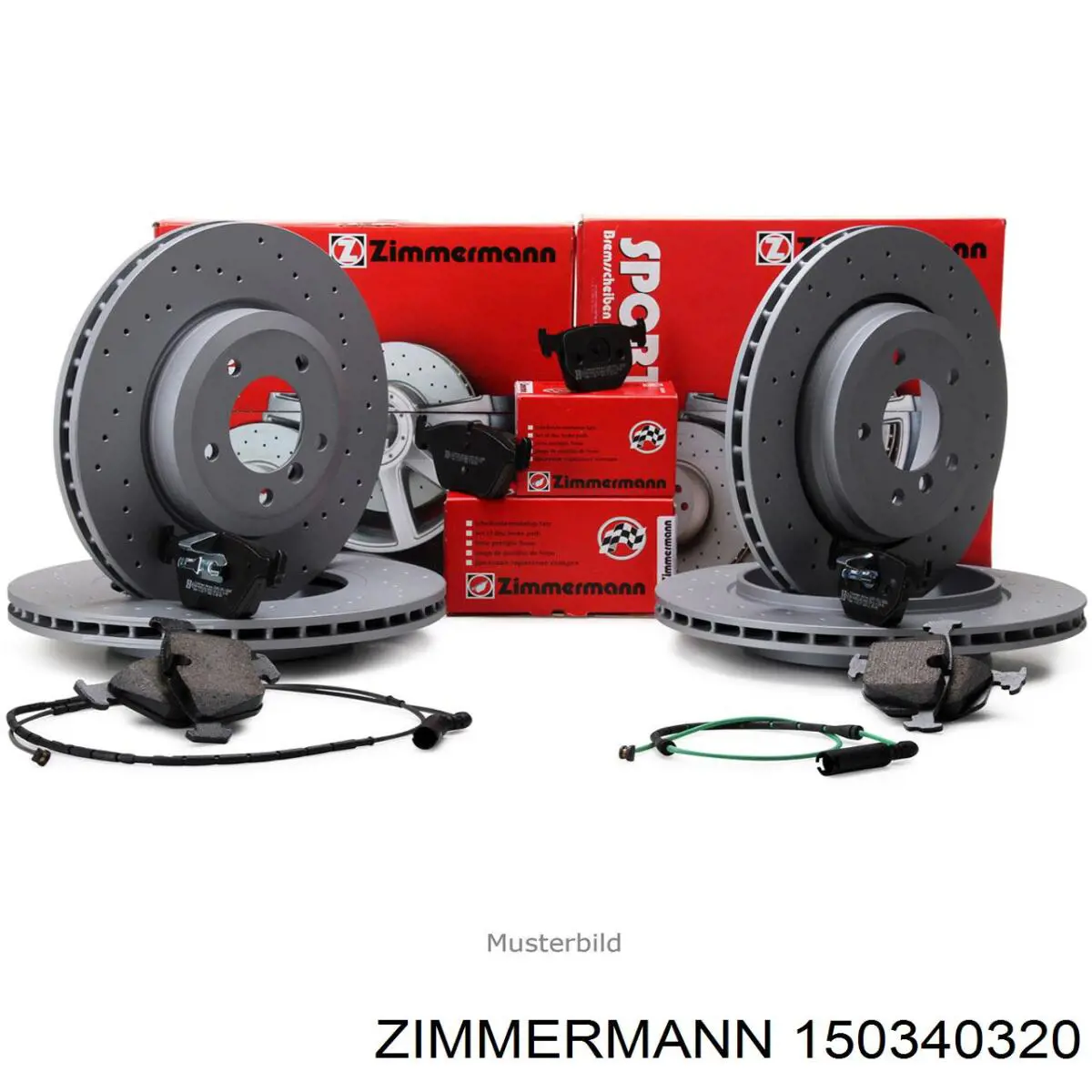 Frenos delanteros Zimmermann 150340320 precio, desde 57,97 EUR