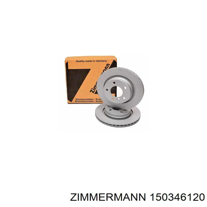 150.3461.20 Zimmermann disco de freno trasero