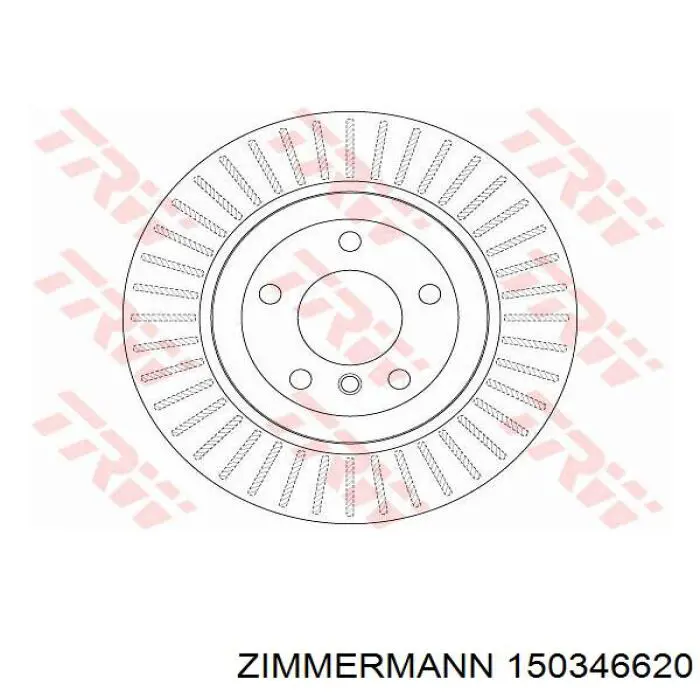 150346620 Zimmermann disco de freno trasero