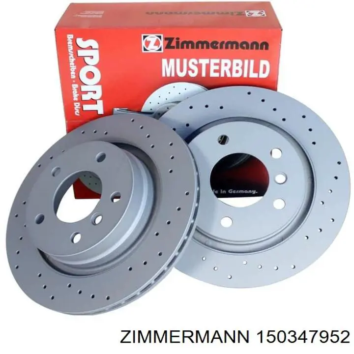 Disco de freno delantero Zimmermann 150347952