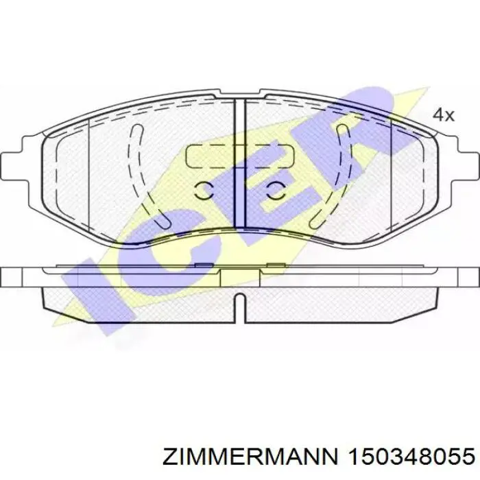 Frenos traseros Zimmermann 150348055