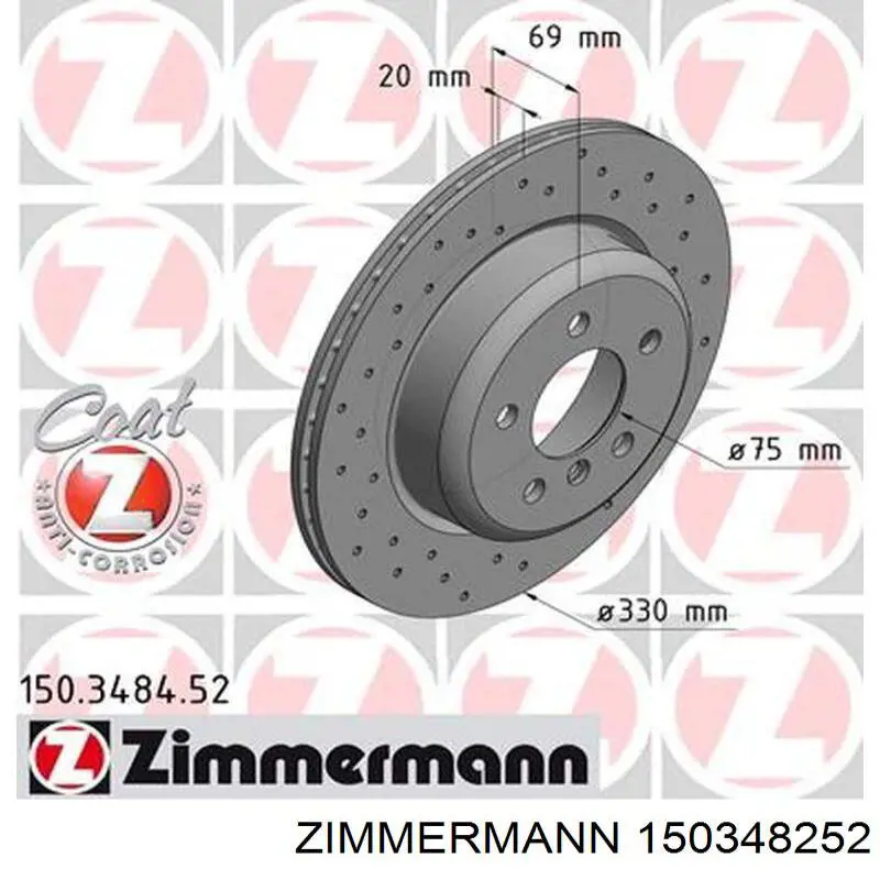 Comprar 150348252 Zimmermann Freno de disco delantero