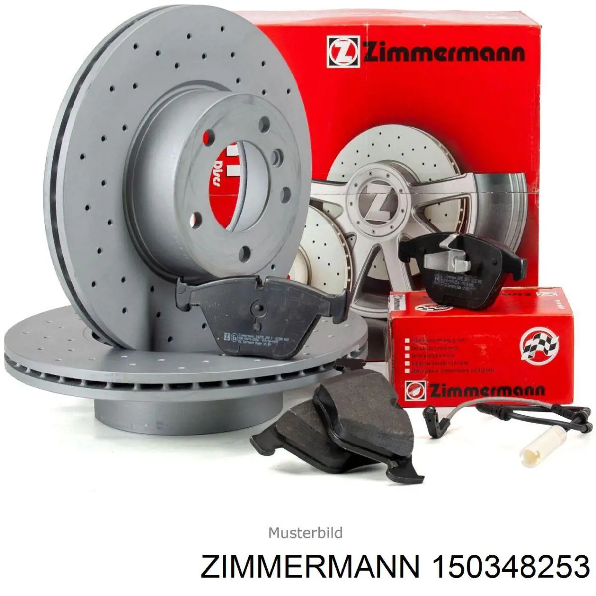 Disco de freno delantero Zimmermann 150348253