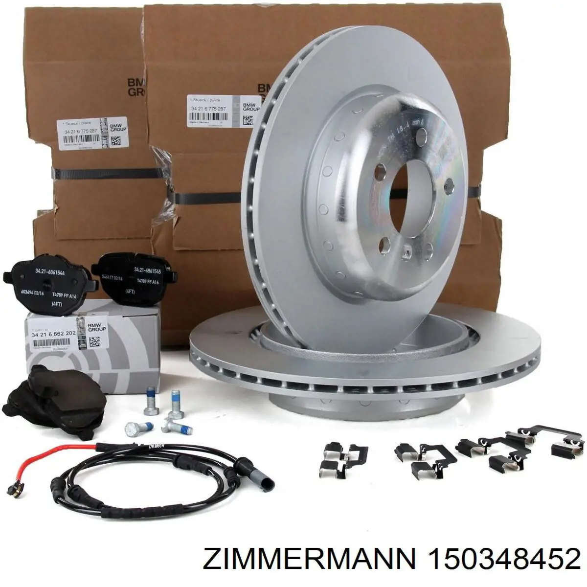 Disco de freno trasero 150348452 Zimmermann
