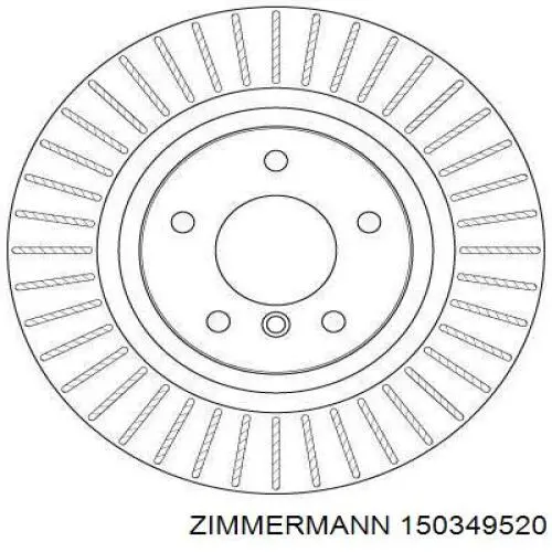 Comprar 150349520 Zimmermann Disco de freno trasero