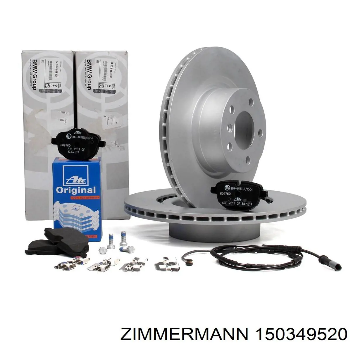 Disco de freno trasero Zimmermann 150349520 precio, desde 54,50 EUR