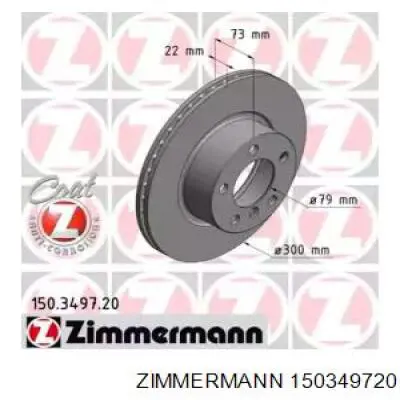 Comprar 150349720 Zimmermann Freno de disco delantero
