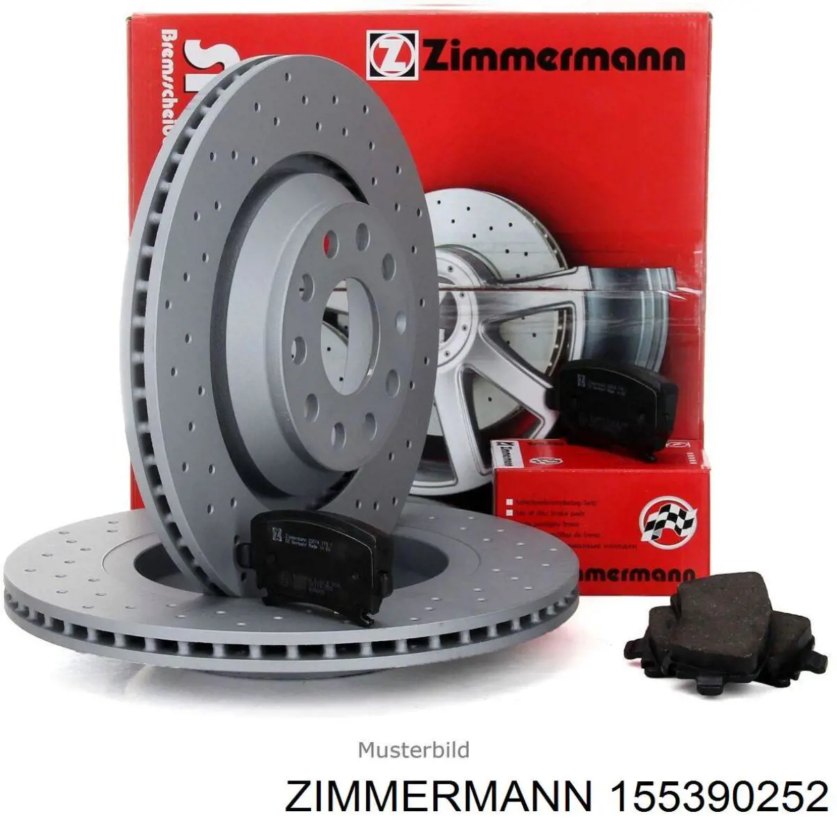 155390252 Zimmermann freno de disco delantero