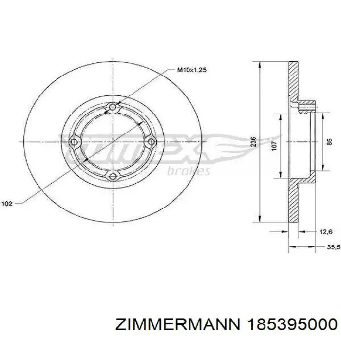 Freno de disco delantero Chevrolet Spark (Matiz) M200, M250