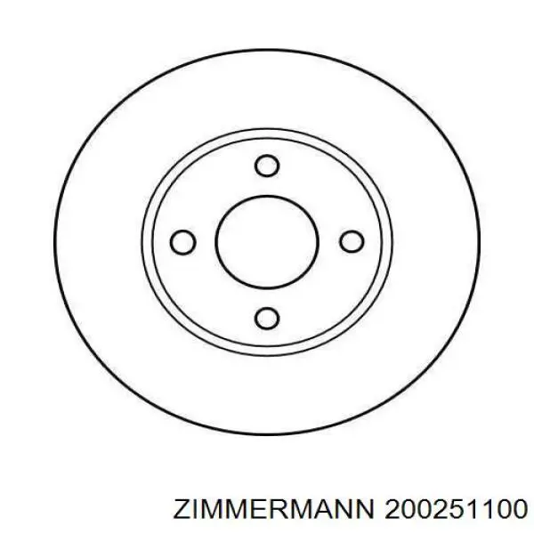 Comprar 200251100 Zimmermann Freno de disco delantero